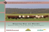 Waging War on Weeds - AnDi Com09:00 am Winning the war against bare ground and broadleaf weeds with grazing management– results from the Broadford Grazing Experiment 1998–2003.