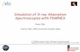 Simulation of X-ray Absorption Spectroscopies with FDMNES · 2019-10-24 · 2 References: X-Ray Absorption and X-ray Emission Spectroscopy : Theory and Applications Edited by J. A.