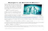 Dangers of Bottled Water - Kanaan Ministries · Drinking water from a plastic water bottle poses serious health risks to you and your family. Let's take a look at some of these dangers
