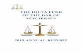 THE IOLTA FUND OF THE BAR OF NEW JERSEY · Lawyers and law firms can make a difference by taking a case pro bono ... Over $434 million has been awarded to non-profit organizations