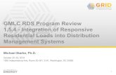 GMLC RDS Program Review 1.5.4 - Integration of Responsive ... RDS Revi… · GMLC RDS Program Review 1.5.4 - Integration of Responsive Residential Loads into Distribution Management