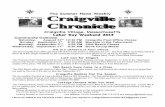 The Summer News Weekly - Craigvillecraigville.org › CurrentEvents › Chronicle083013.pdfinformation, please call Nancy Hansen at (508) 775-5667. Cottage Owners Wish You Well The