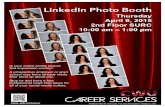 LinkedIn Photo Booth · LinkedIn Photo Booth Is your online profile picture first impression worthy? A prospective employer or grad school may have already made their mind up about