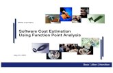 Software Cost Estimation Using Function Point Analysiswashingtoniceaa.com › ...Estimation_Function_Point.pdf · Most of the typical software estimation methodologies can leverage
