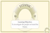 To investigate the people on board the Titanic. · 2 days ago · Because the record-breaking Titanic was so famous (even before she set sail on 10th April 1912), the passenger list