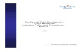 Family and Child Development Client Handbook ... Family and Child Development Client Handbook Inclusion