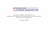 Human Rights Violations in Pregnancy, Birth and Postpartum ...humanrightsinchildbirth.org/wp-content/uploads/... · Human Rights in Childbirth - Rights Violations in Pregnancy, Birth