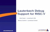 Company Profile Lauterbach Debug Support for RISC-Vriscv.org › wp-content › uploads › 2017 › 12 › Tue1448-Lauterbach... · 2017-12-08 · 2016 18 / 40 COMPANY PROFILE •