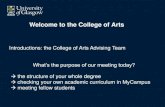 Welcome to the College of Arts - University of Glasgow · Archaeology Greek Celtic Civilisation (only Joint Honours; History can lead to Celtic Studies) History of Art Chinese (not