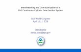 Benchmarking and Characterization of a Full Continuous ... · Benchmarking and Characterization of a Full Continuous Cylinder Deactivation System SAE World Congress April 10-12, 2018
