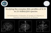 Studying the complex BAL profiles of Si IV in 21 HiBALQSO ... · Studying the complex BAL profiles of Si IV in 21 HiBALQSO spectra D. Stathopoulos, E. Danezis1, E. Lyratzi, L.C. Popovic,
