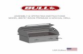 ASSEMBLY & OPERATING INSTRUCTIONS MODEL #88787 BISON ... · CLEANING & MAINTENANCE CLEANING THE GRILL 4 easy steps to help you clean your grill: Make sure the grill is cool and coals