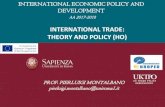 INTERNATIONAL TRADE: THEORY AND POLICY (HO) · Heckscher-Ohlin Model Book: Feenstra/Taylor, 2011 , International Trade,Worth Publishers Basic assumptions: • 2 countries: Home and