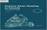 Passive Solar Heating In Canada - NSCLtobos/solara/Solar_Canada.pdfPassive Solar Heating In Canada A Discussion Paper Report ER 79-6 (Thi s research report, including all calculations