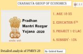 CHANAKYA GROUP OF ECONOMICS 1. AGE 18-35 2. EDUCATION 8 · Crore($24 billion) relief package under Pradhan Mantri Garib Kalyan Yojana for the poor. •₹500 each to 19.86 crore women