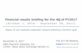 Financial results briefing for the 4Q of FY2017...Financial results briefing for the 4Q of FY2017 GMO Payment Gateway, Inc. (3769: Tokyo Stock Exchange Section-1) Status of our business