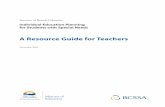 A Resource Guide for Teachers - British Columbia · • product/work samples • portfolios • audio or video recordings • functional assessments Testing Testing, both formal and