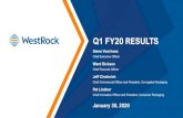 Q1 FY20 RESULTS - s21.q4cdn.com · Q1 FY20 RESULTS January 30, 2020 Ward Dickson Chief Financial Officer ... that the KapStone integration is on track and progressing to more than