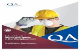 QA Level 2 Award in Health and Safety in the Workplace · NEBOSH Certificate in Occupational Safety and Health (or equivalent) NEBOSH Diploma in Occupational Safety and Health (or