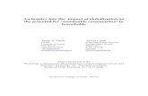 An inquiry into the impact of globalization on the ... · globalization on sustainable consumption in political and academic discussions on the one side and empirical evidence on