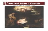 Sacred Heart Parish · 2019-09-18 · Tuesday, January 3rd- Classes resume Friday, January 6th- School Liturgy Wednesday, January 11th- No homework family night Monday, January 16th-