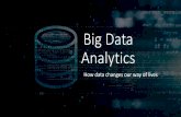 Big Data Analytics · •Traffic & weather data from sensors, monitors and forecast systems •Vehicle diagnostics, driving patterns, and location information •Financial business