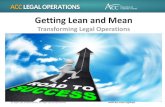 Transforming Legal Operations › . › sites › default › files › resources › vl › membe… · Transforming Legal Operations. Presenters ... Overhauling Law Department Operations