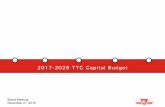 2017-2026 TTC Capital Budget...2017-2026 Gross Capital Budget Request 1,561 1,542 1,161 882 731 843 683 604 698 735 9,440 Capacity to Spend Budget Reduction 22 43 61 70 45 40 51 49