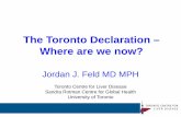 The Toronto Declaration – Where are we now?regist2.virology-education.com/2015/2ndhepcure/01_Feld.pdf · other urgent reasons for therapy 2. Ensure . equitable and universal access