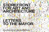 STOREFRONT FOR ART AND ARCHITECTURE LETTERS TO THE … › media › Default Files › actualidad... · Storefront for Art and Architecture. LETTERS TO THE MAYOR. An itinerant exhibition