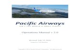 Operations Manual v2.0 · 2016-12-20 · Downloading Aircraft 4. Flight Regulations 5. Flights, Assignments, and Inter-Hub Flights 6. ... may make one jump seat flight from your home