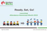 Ready, Set, Go! - Attendance Awareness Campaign 2019 · 4/15/2015  · Myths Absences are only a problem if they are unexcused Sporadic versus consecutive absences aren’t a problem