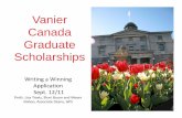 Vanier Canada Graduate Scholarships › gps › files › gps › vanier_scholarships_-_writin… · Research Interests: Cognitive neuroscience, focusing on the brain processes that