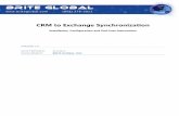 CRM to Exchange Synchronization - Brite Globalblob.briteglobal.com/files/crm/CRMExchangeSyncGuide.pdf · 2017-01-29 · Once the installation is complete, you will see the InstallShield