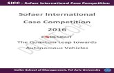 Sofaer International Case Competition 2016 › sites › nihul_en.tau.ac.il › ... · alternative to the problem of human frailty on the roads. ... Moreover, adverse weather conditions