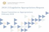 2020-21 Legislative Appropriations Request · 2019-02-13 · Presentation Overview . 1. Appropriations Request Summary (page 3) 2. Eliminate Transfer of Rider to DSHS for Texas Cancer