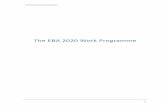 EBA 2020 Work Programme Draft June2020... · 2019-10-17 · ANNEX II: Procurement Plan 2020 36. THE EBA 2020 WORK PROGRAMME . 4 LIST OF ABBREVIATIONS . AML . anti-money laundering