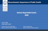 Serious Reportable Events 2018blog.mass.gov/publichealth/wp-content/uploads/sites/11/... · 2019-06-12 · 2016 2017 2018 Key Findings There are 59 ASCs in Massachusetts. All SREs