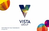 VISTA GROUP 2017 HALF YEAR RESULTS · Collects audited box office results enabling automated invoicing and collection. Successful completion of biggest ever implementation of MACCS