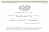 County of Ocean Community Development Block Grant (CDBG …...GRANT (CDBG-CV) CORONAVIRUS AID, RELIEF, AND ECONOMIC SECURITY (CARES) ACT GUIDELINES AND APPLICATION GUIDELINES AND APPLICATION