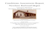 Conditions Assessment Report Newfane Railroad Depot · 2015-02-20 · Conditions Assessment Report Page 3 Newfane Depot 2014 Also, despite the growth in summer tourism during the