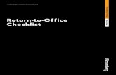 Return-to-Office Checklist · You can deploy your software package internally. 3. Wait for the update to complete. Return-to-Office Checklist 4 ... “sell” or “hold” an investment.