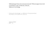 Quarrying - Guyana Geology and Mines Commission of... · Quarrying (Rev. 0) GUYANA GEOLOGY AND MINES COMMISSION 1 1.0 Introduction This Code of Practice is for Quarrying operations