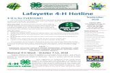 Lafayette 4H Hotline - LSU AgCenter/media/system/1/d/b/2/...4-H Day with the LSU Tigers 4-H U - State Winners Rabbit Shows Fall Livestock Shows ... to learn new things, go new places,