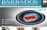 Volume 9 #1 Quarterly Magazine of the Barbados Investment ... · 4 Barbados Business Catalyst • January - March 2013 January - March 2013 Volume 9 #1 Disclaimer: Some of the views