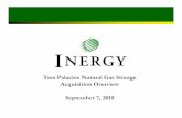 Tres Palacios Natural Gas Storage Acquisition Overview ...s2.q4cdn.com/398504439/files/doc_presentations/...Tres Palacios is strategically positioned to supply large daily needs of
