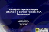 An Explicit-Implicit Analysis Scheme in a General-Purpose ... › workshop › 2003 › ...FEMCI Workshop – May 8, 2003 [amk] Explicit to Implicit Case Study – Cup Stamping •