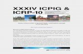 XXXIV ICPIG & ICRP-10icpig2019.qe.eng.hokudai.ac.jp/docs/Second-Announcement_ver2.pdf · fundamentals and applications of reactive plasmas. The joint conference will be a precious