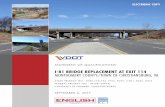 I-81 BRIDGE REPLACEMENT AT EXIT 114 MONTGOMERY …€¦ · Number E008). A copy of English’s VDOT prequalification certificate is included in the Appendix. 3.2.9 BONDING CAPACITY
