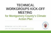 TECHNICAL WORKGROUPS KICK-OFF MEETING · • Capital Bikeshare • Docklessehicle Pilot Program V • Bus Rapid Transit Planning for: MD 355, New Hampshire Avenue, North Bethesda